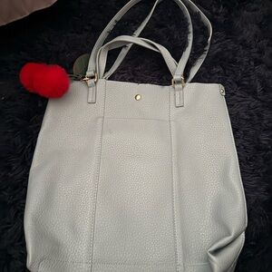 Elegant Light Gray Tote Bag